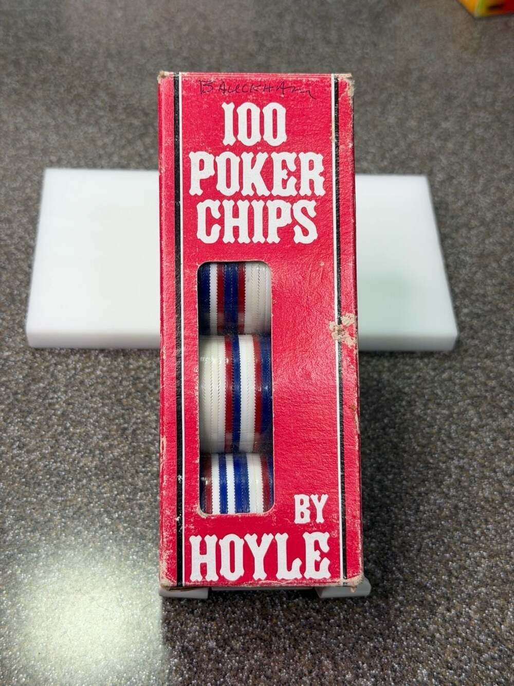 Hoyle 100 Poker Chips Interlocking Plastic Set